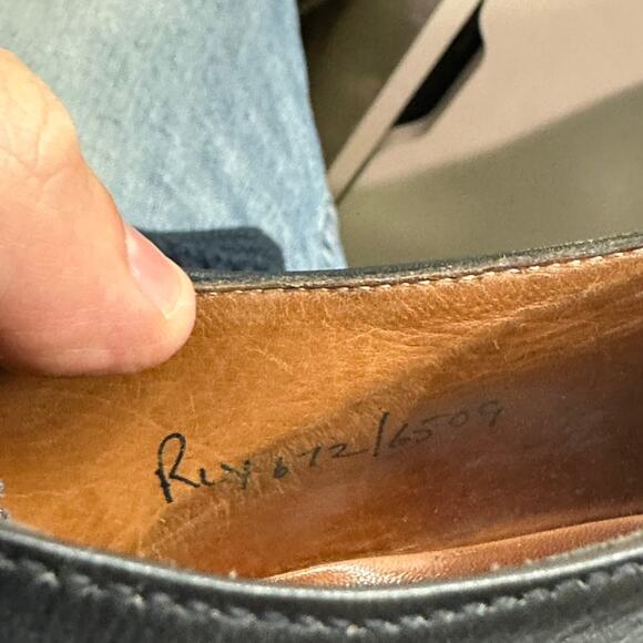 Crockett & Jones x Polo Ralph Lauren Black Calf Oxford Bench Made in England 9 - Picture 10 of 14